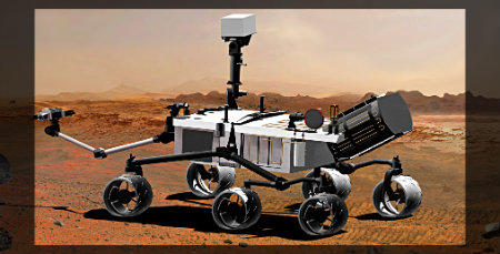 See the Curiosity Rover with its nuclear battery