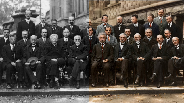 Twenty-nine of history’s most iconic scientists in one photograph - now in color!