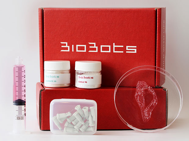 This BioBot kit includes the materials and necessary to print soft tissue.