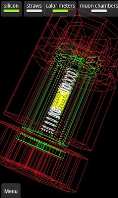 The app allows you to 'build' a 3D view of the reactions inside the LHC, and the huge banks of detectors surrounding the chamber, layer by layer. It's a spectacular insight into the machines at CERN